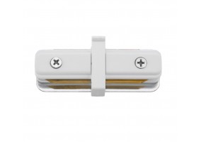Virštinkinio bėgelio jungtis PROFILE STRAIGHT CONNECTOR WHITE